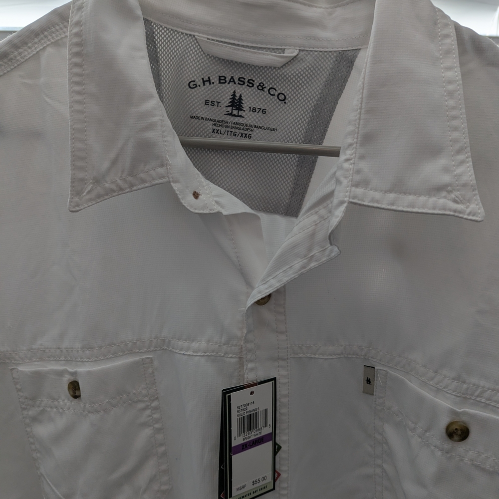 G.H. Bass & Co. White Button-Up Shirt